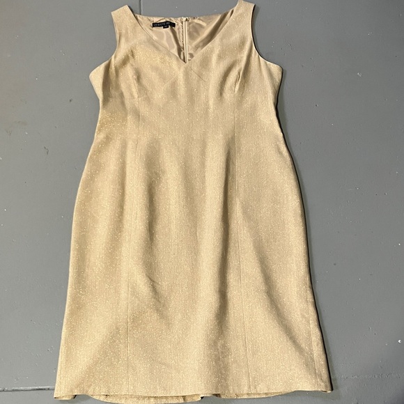 Glamorous Gold Lafayette 148! Sleeveless Dress - Picture 10 of 10